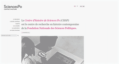 Desktop Screenshot of chsp.sciences-po.fr